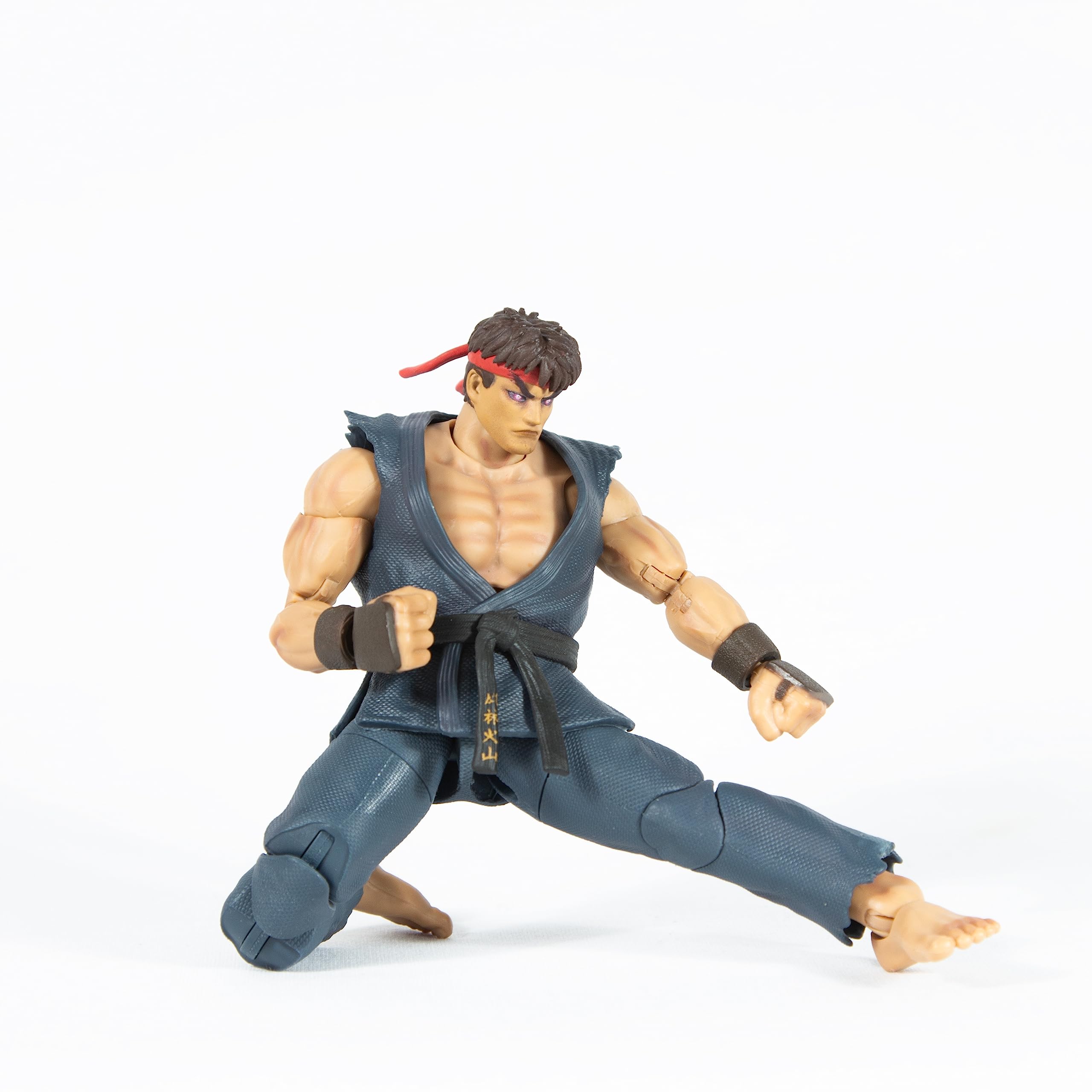 Jada- Street Fighter II, Rysunek Evil Ryu Special Edition, Przegubowa figura 15cm, z wymiennymi rękami i głową, Akcesoria i 20 punktów przegubowych (253255070)