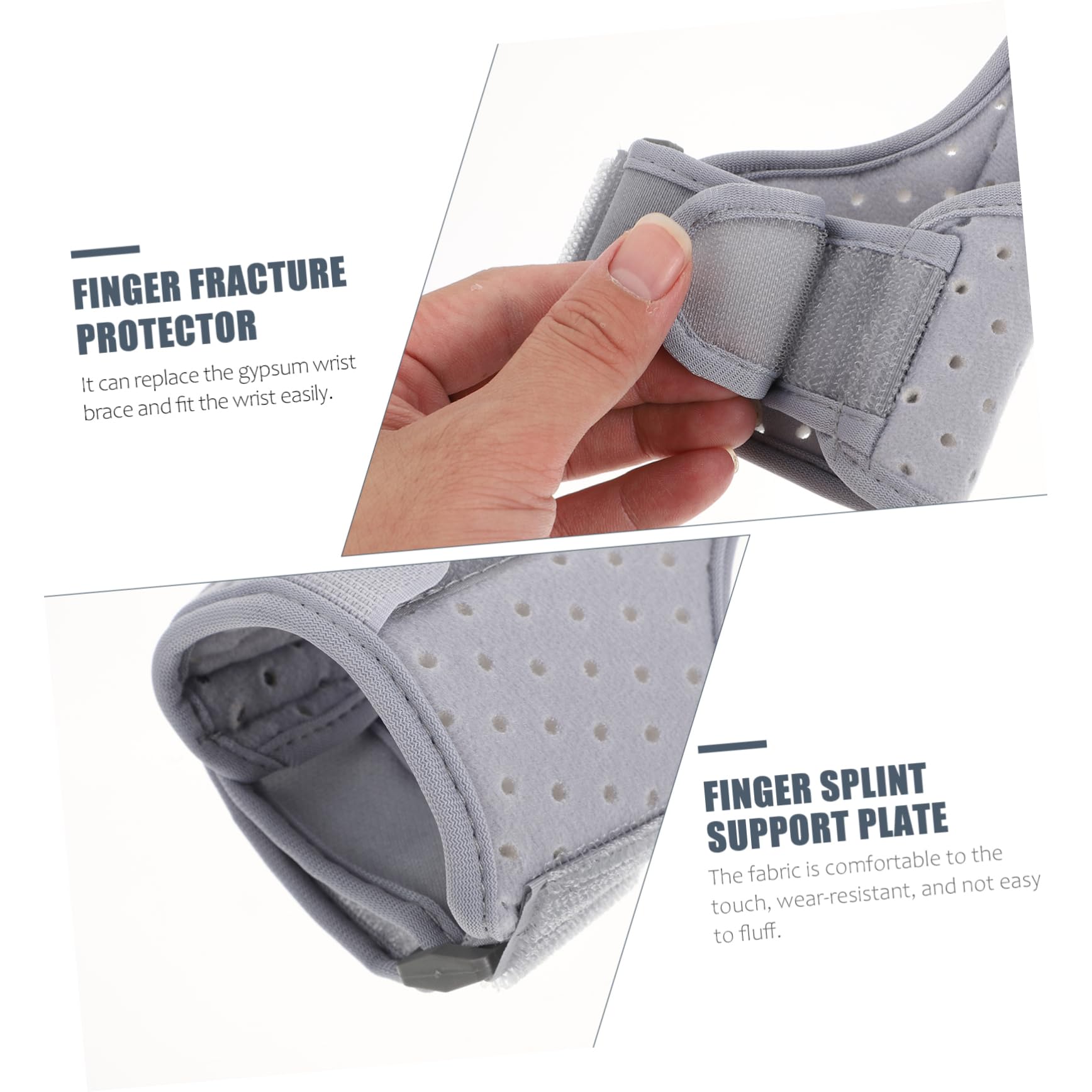 TOVINANNA Breathable Hand Thumb Correction Fixed Steel Plate Support Wrist Brace for Carpal Tunnel Senior Relief Light Grey