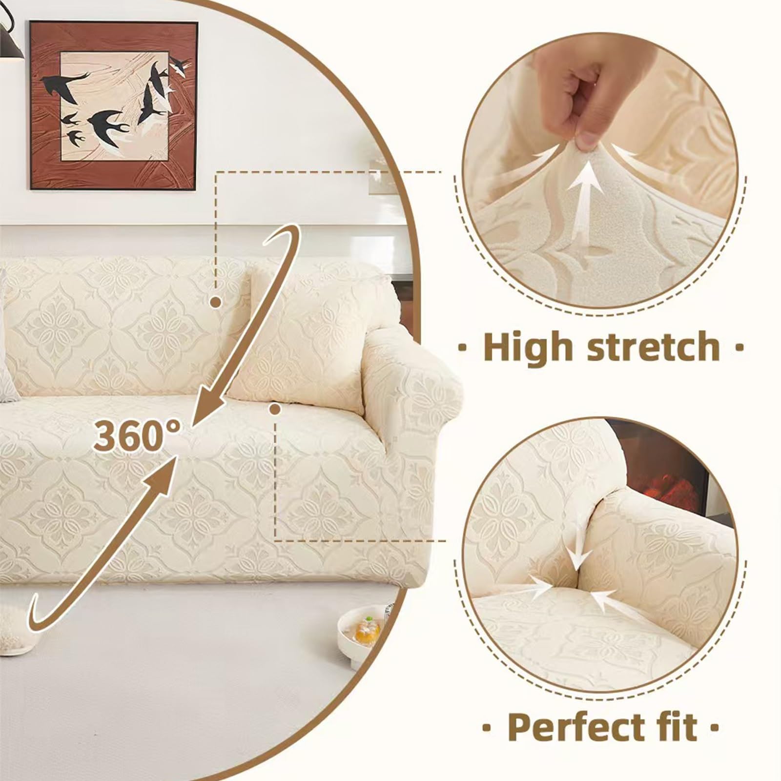 Sofa Überzug-2026Neue Universelle rutschfeste Sofa Überwurf,Sofa-Schutzhülle 1/2/3/4/5 Sitzer ，Sofahusse Für Wohnzimmer Protector Für Hunde Haustiere(C,1-seat: 90 cm–140 cm)