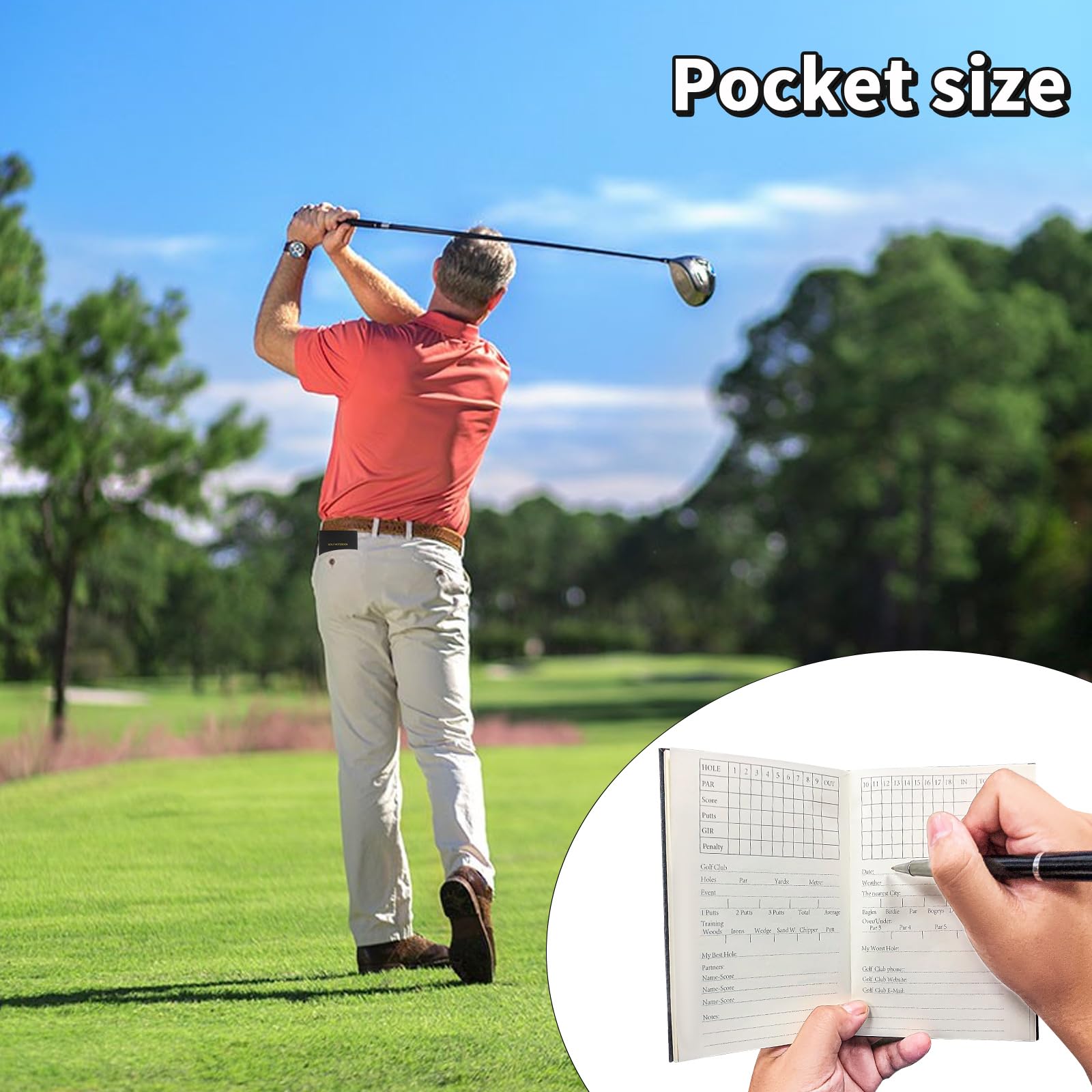 Kofull Golf Markers Set z Piórem, Znacznikiem i Tee, Prezent dla Mężczyzn