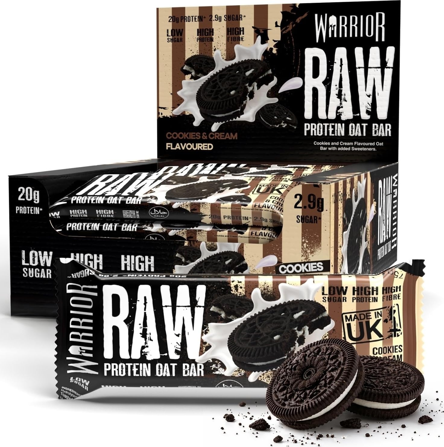 Warrior Raw Protein Bar - 12 X 75G Bars