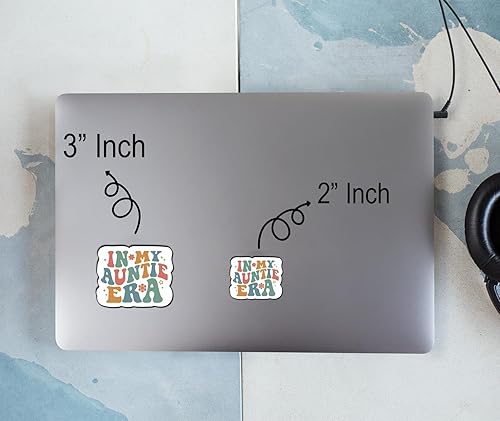 Miniatura 3 de Calcomanías de vinilo impermeables para tías, hermanas o mujeres familiares, calcomanías estéticas retro geniales para botellas de agua, portátiles,