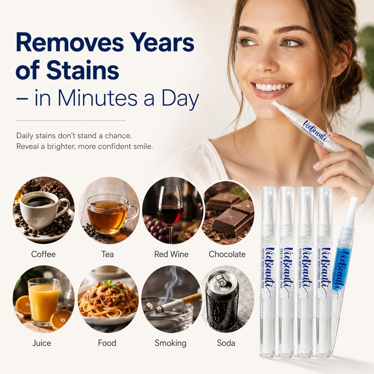 VieBeauti Teeth Whitening Pen - Whiter Teeth Fast -5 VieBeauti Teeth Whitening Pen - Whiter Teeth Fast -5