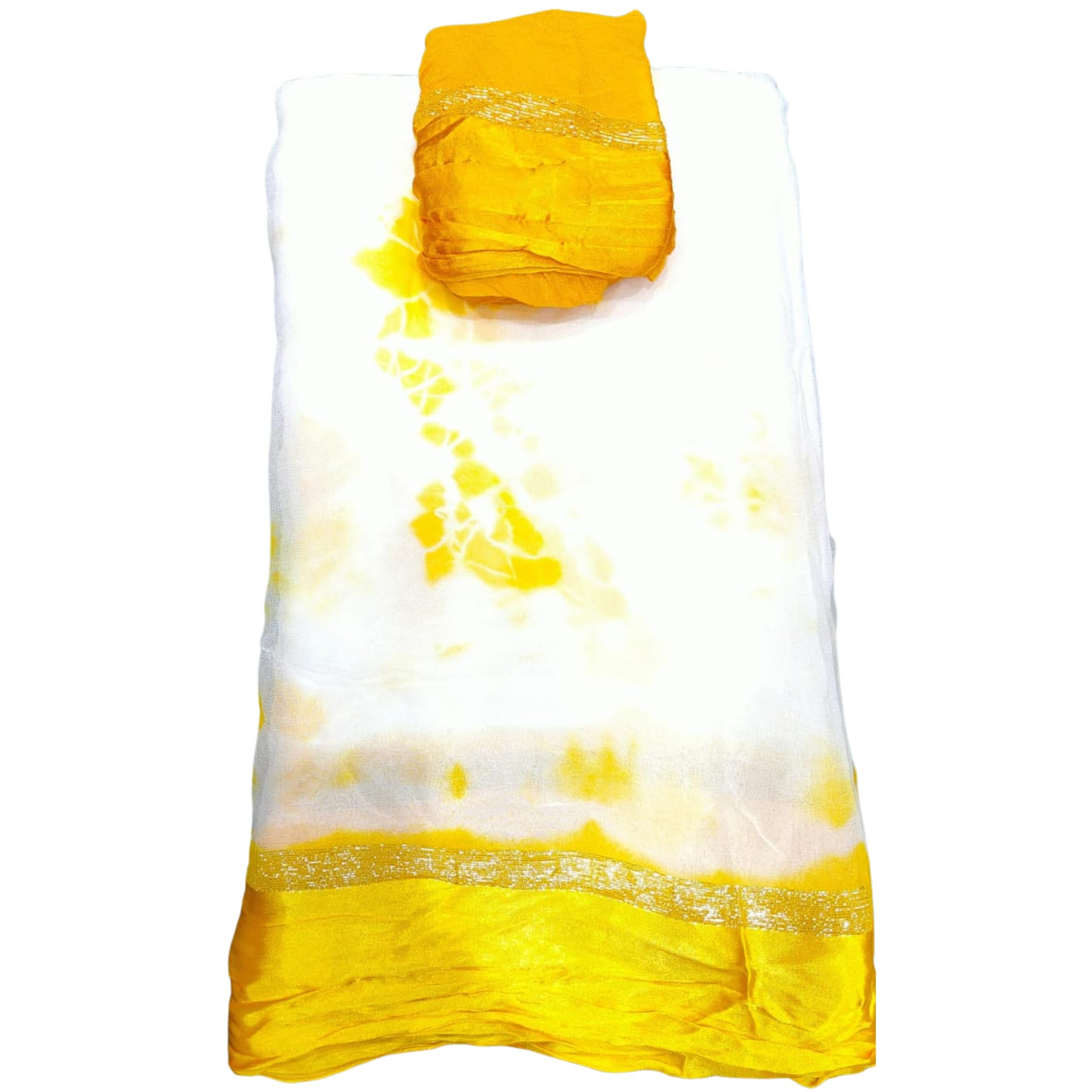 Women’s Saree Pure Viscose Georgette Tie-Dye with Soft Flowing Fabric and Matching Blouse Wedding & Festive-image-46
