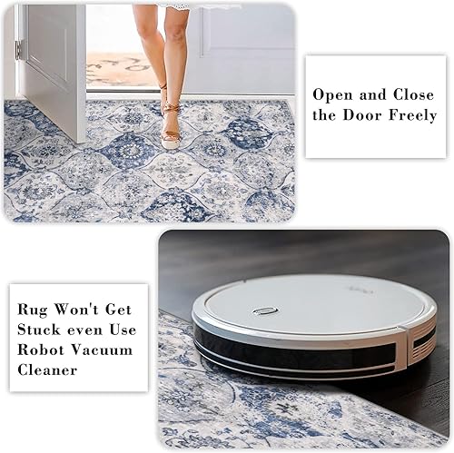 Vista 72 de Lahome - Alfombra de marroquí tejida, alfombra para cocina, pasillo, antideslizante, pasillo para entrada, pasillo de lavadero, dormitorio, 274 x