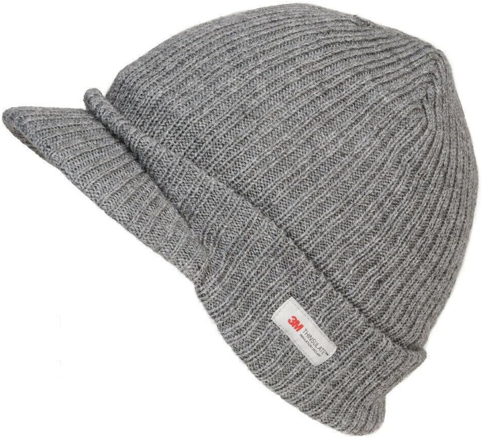 Thinsulate Peaked Knitted Beanie Hat Winter Hat Stretch Knit Work Causal Outdoors Fleece Lined One Size