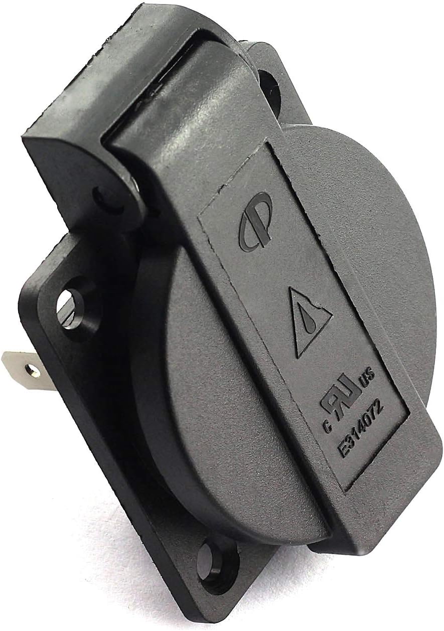 70% оƒƒ Evеrуthіng RuiLing 2-Pack US Standard Water-Proof Power Outlet 3-Hole Socket AC 15A 125V Panel Mount Dust-Proof Industrial Electrical Female Plug Power Connector