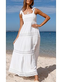 ◆Lulus◆White Mesh Embroidered Sleeveless ドレス 送料込 White A-Line Maxi Dress - Mesh Embroidered Dress - Tulle
