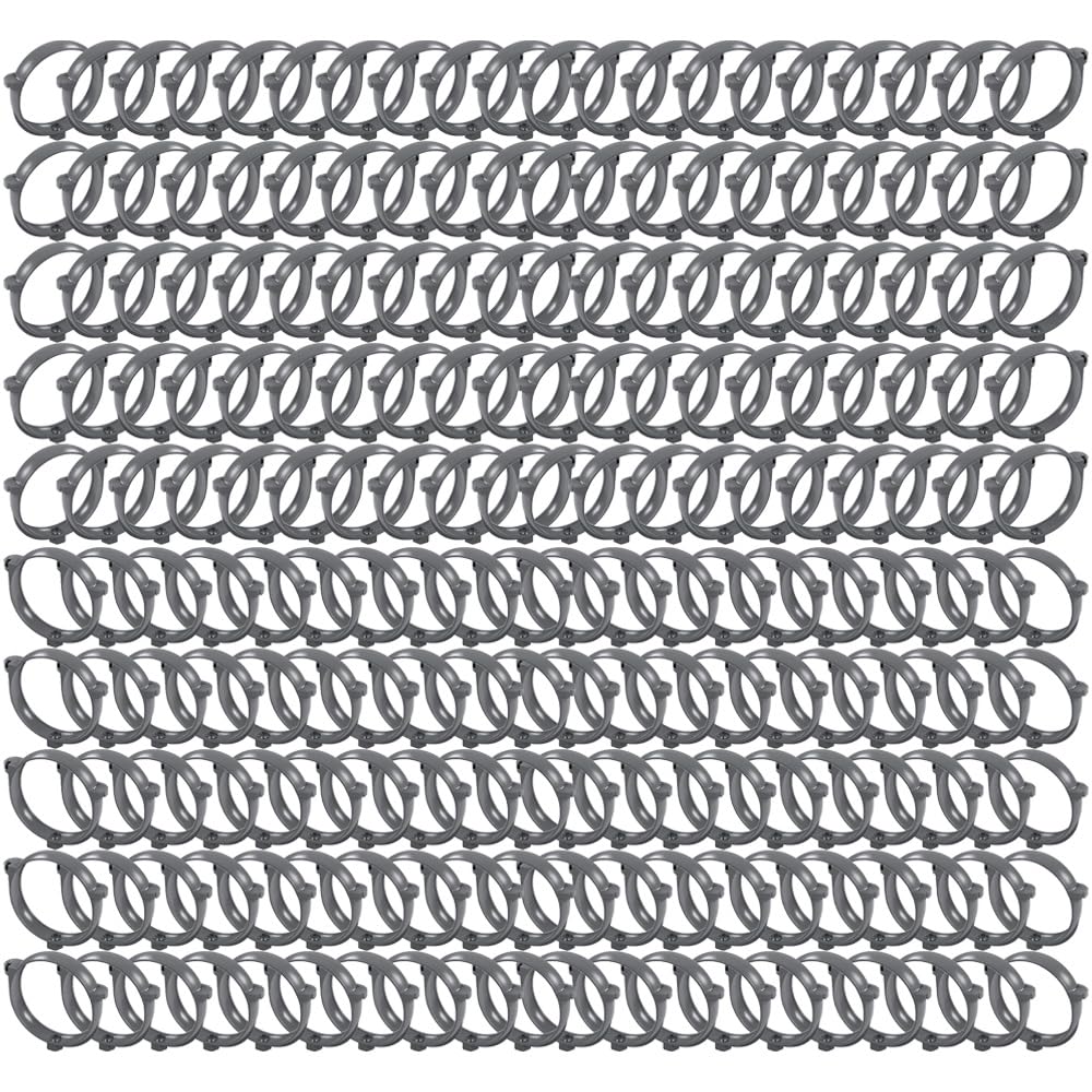 First Plast - Raccord PVC évacuation - 200 colliers brides PVC Ø100 -