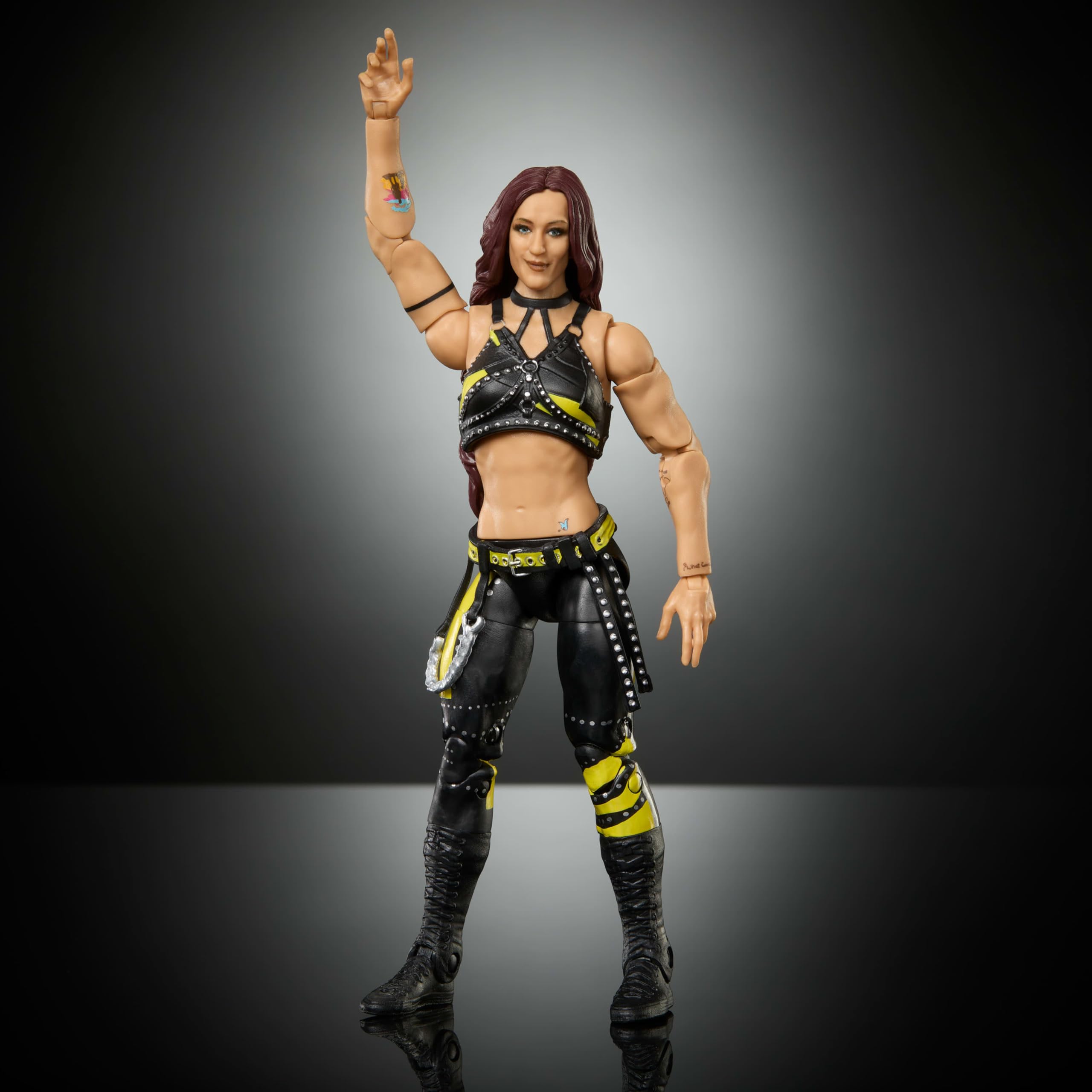 Mattel WWE Elite Actionfigur & Zubehör, Serie #121 Set, 15,2 cm großes Sammlerstück Alba Fyre mit 25 Gelenkpunkten & austauschbaren Händen