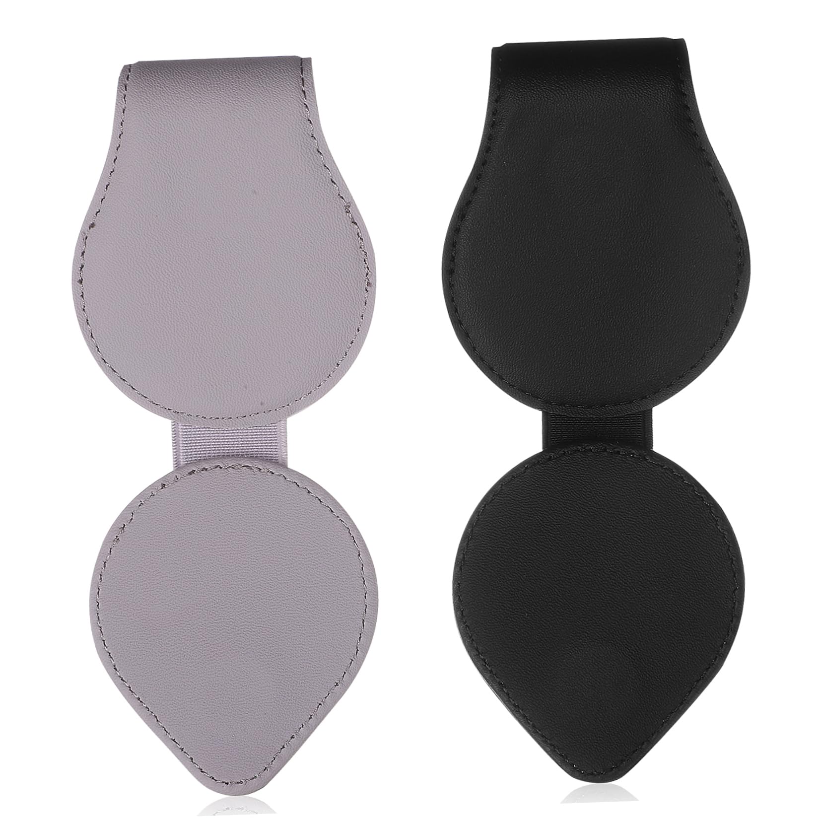 LIFKOME 6stücke Auto Sonnenbrillenhalterung Für Sonnenblende Brillenablage Für Auto Pu- Magnetische Halterung Für Brillen Und Karten Leicht Zu Installieren