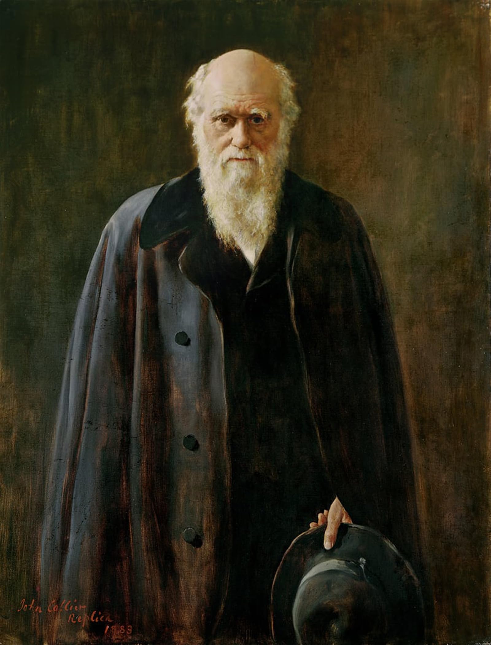 SERENDIPITP Retro Picture Poster Wall Art Pictures Painting Portrait of Charles Darwin by John Collier Wall Art Canvas Print for Wall Decor 60x90cm
