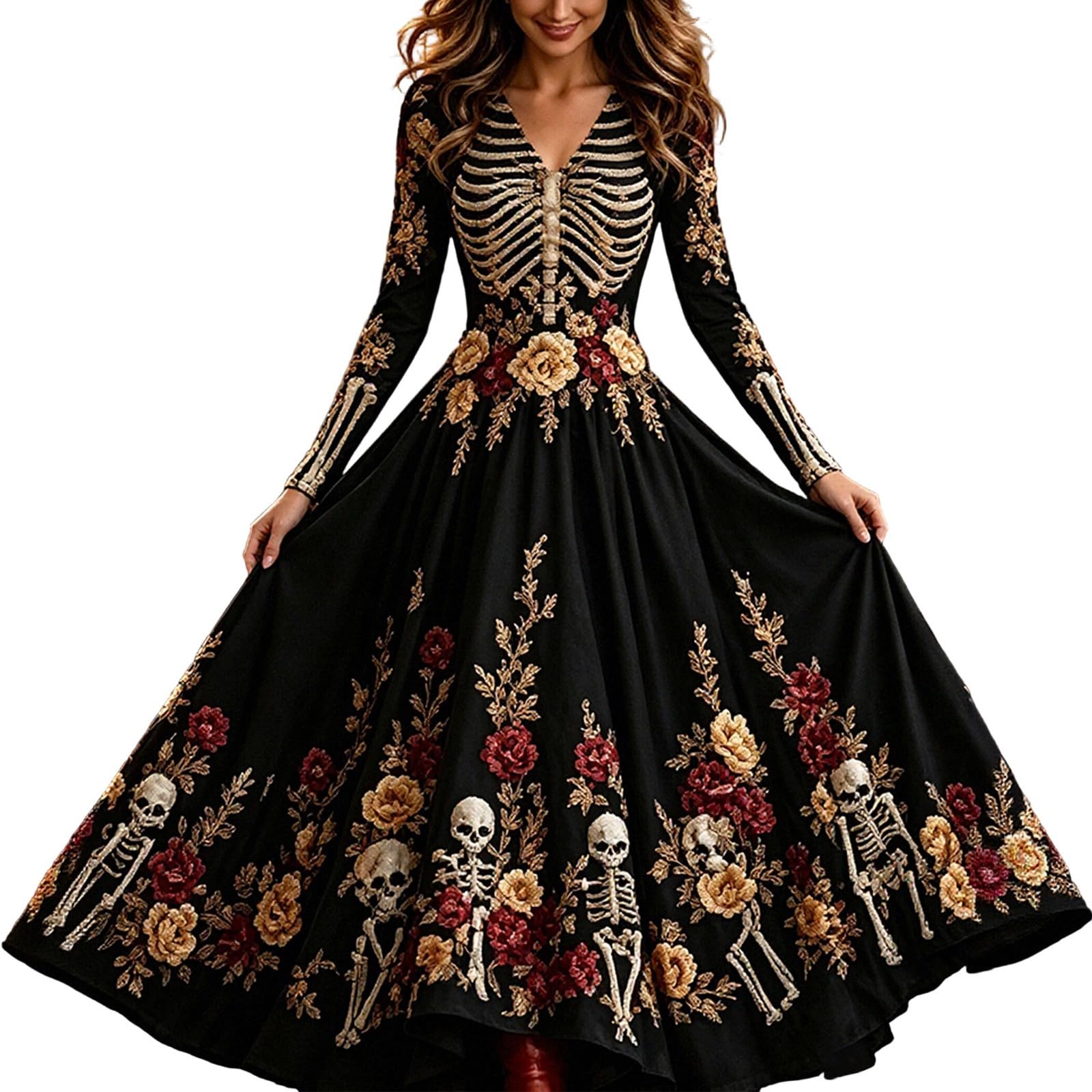 Halloween Kostüm Damen Gruselig Vampir Skelett Horror Braut Kleidung | Halloween Kostüm Damen Kleidung Hexenkostüm Vampir Pärchen