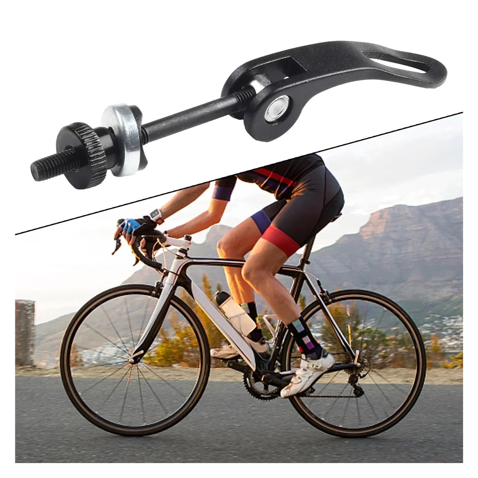 Vite a sgancio rapido per morsetto sedile 5 Pezzi M5 For Bicicletta, Sgancio Rapido, Morsetto Reggisella, Bullone, Clip, Vite, Regolazione Altezza Sella, Parti Di For Ciclismo(M5X60mm)