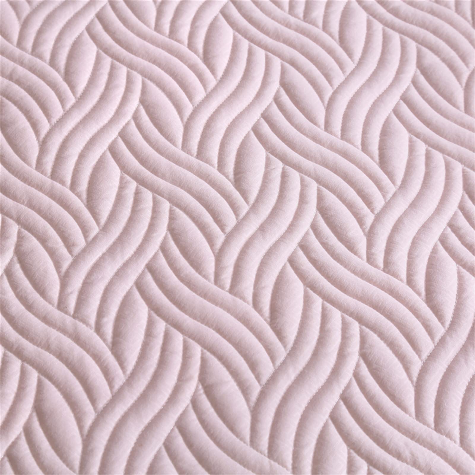 Protector Colchón, Protector de colchón Acolchado con Triple Relleno, Funda Colchon de Rizo Transpirable y Hipoalergénico, Antiácaros (Rosa - A,Thin 100x200cm)