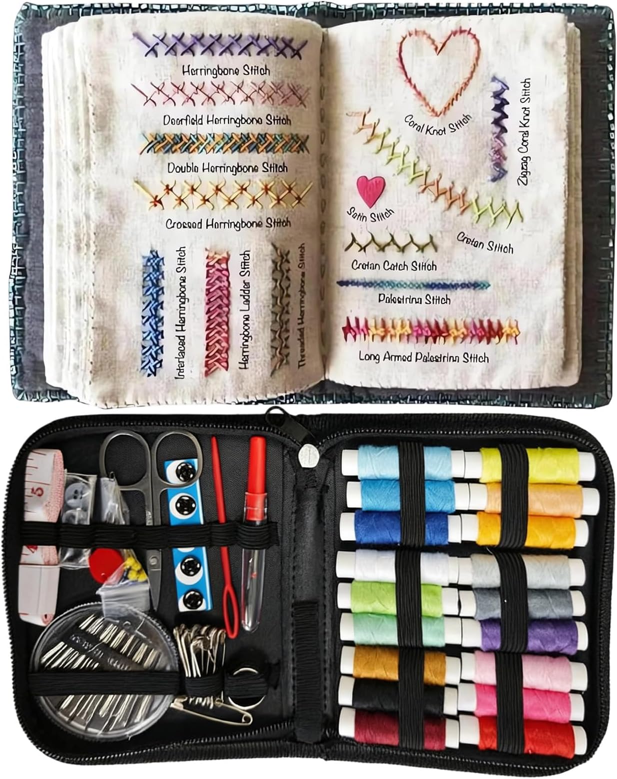 Embroidery Sewing Book, Embroiderys Stitchs Guide, Creative S-ewing Book, Stitches Sewing Guide B-ook For Beginners And Embroidery Enthusiasts