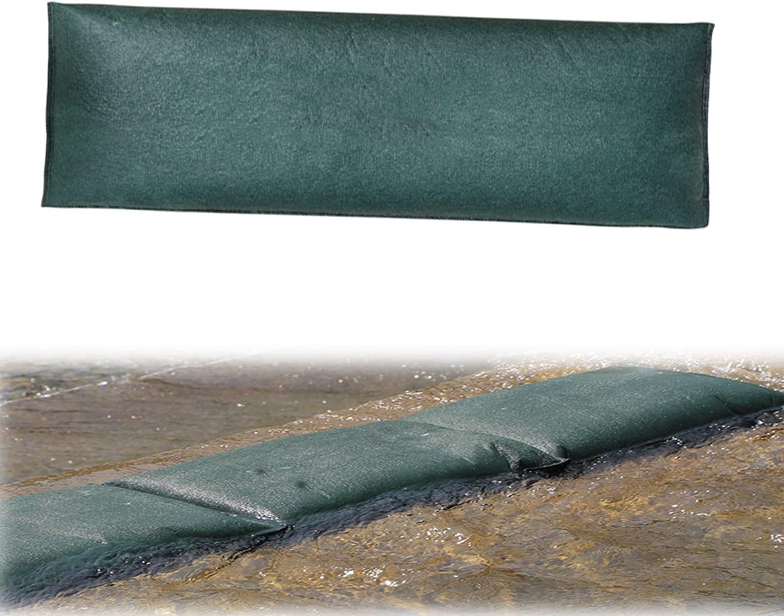 Seasdeck 5 pcs 4 FT Water Activated Flood Barrier Sandless Sand Bags Flood Barriers For Home Water Barriers For Flooding Reusable Quick Dam Flood Barrier