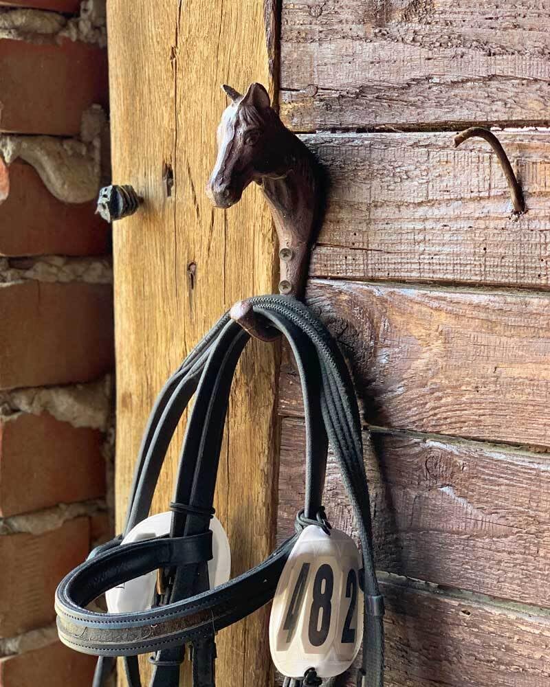 3er Set Wandhaken Gusseisen - Rustikale Pferdekopf Deko Für Kleidung & Handtücher