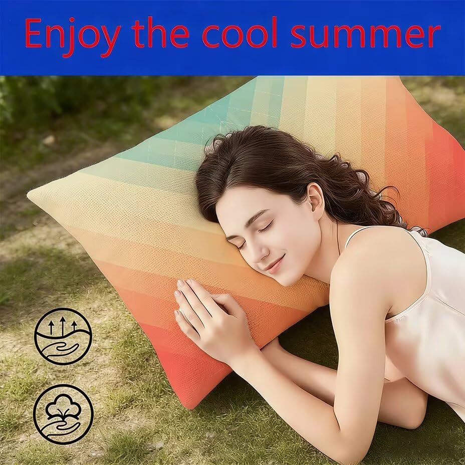 Housse de Coussin Extérieur 50x70 cm Lin Impérmeable Jardin Rattan