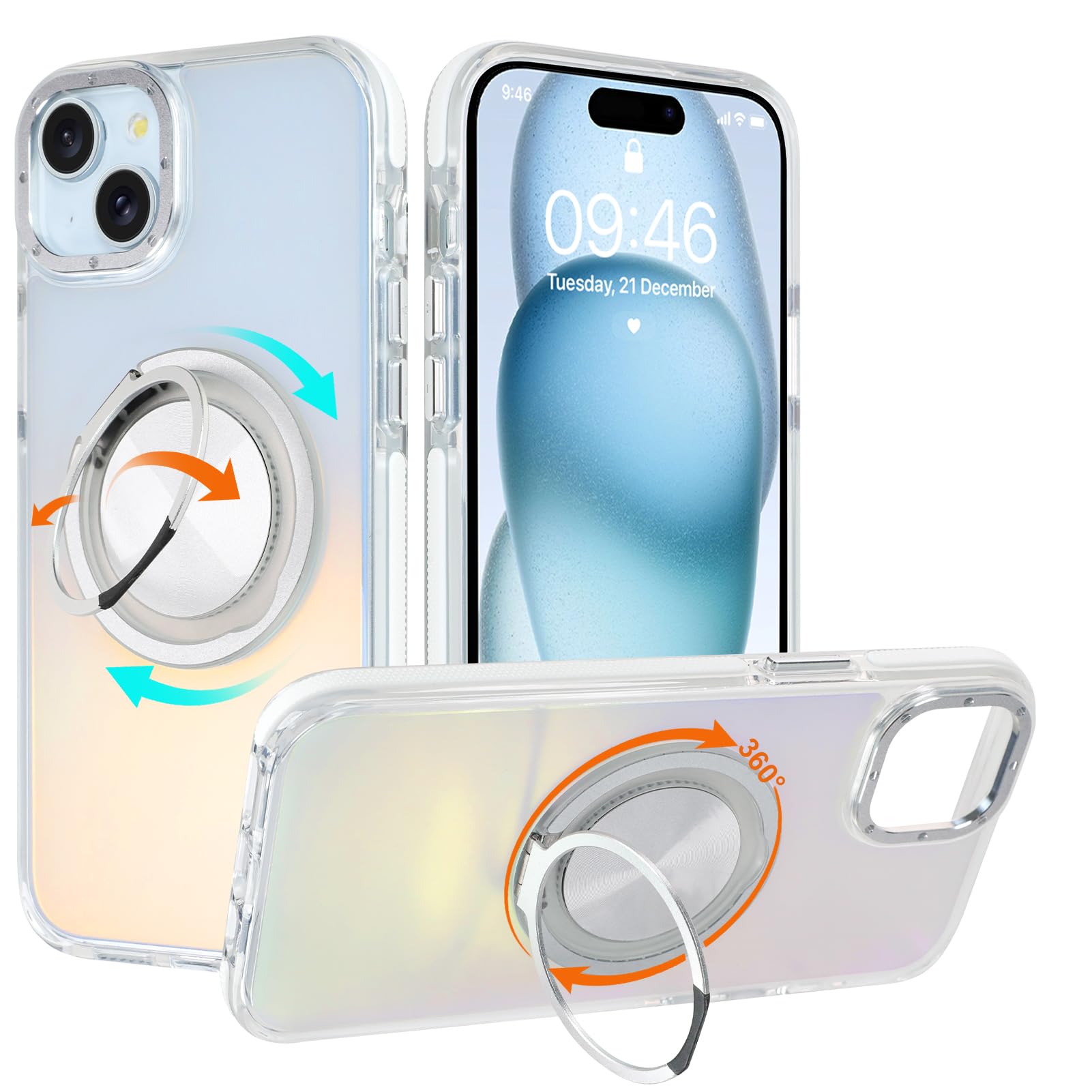 Coque antichoc iPhone 15 Plus irisée pour éviter les chutes - 7