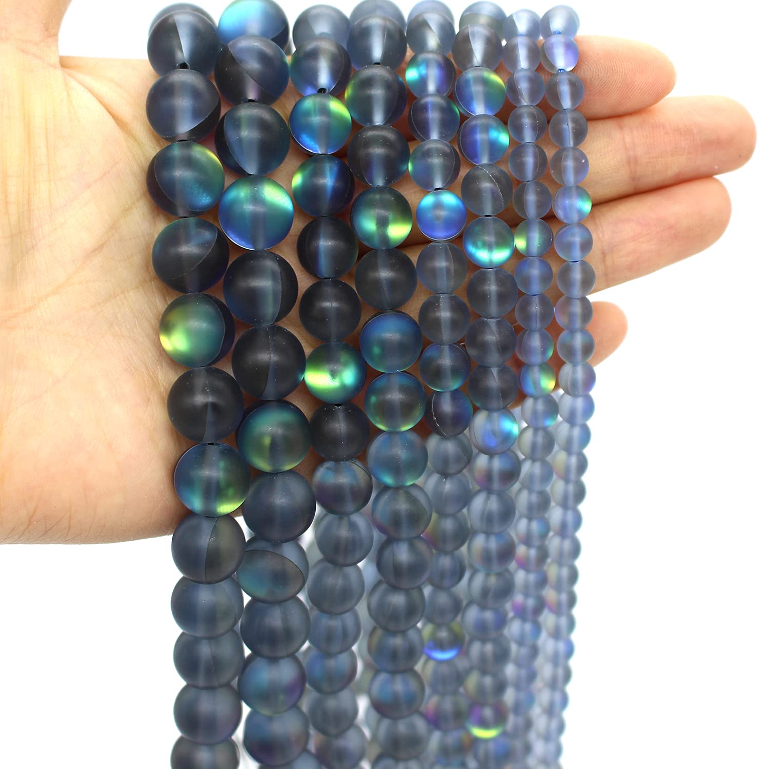 Oameusa 12 mm agata gialla metallo pietra naturale pietre di