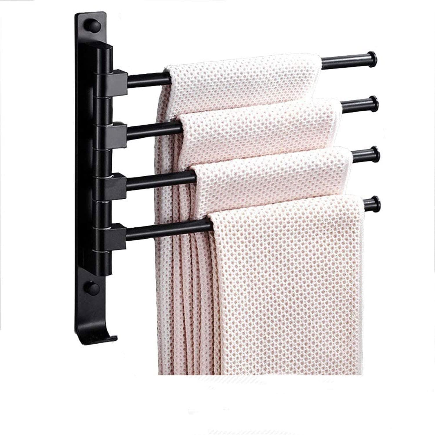Porte-serviettes rotatif pour salle de bain familiale, séchage rapide et organisation