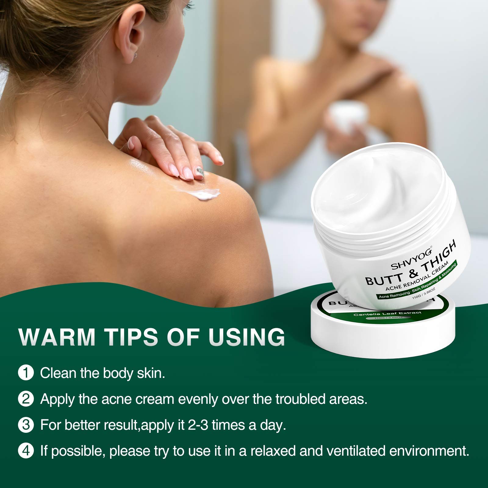 Butt & Thigh Anti Acne Cream,Body Acne Cream,Removing Acne,Pimples and