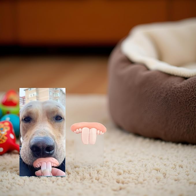 Dientes Postizos Divertidos para Perros, Disfraz de Halloween Navidad miniatura 8