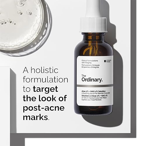 Vista 4 de The Ordinary Colección de piel sensible, paquete de cuidado de la piel, piel propensa a manchas, limpiador espumoso de glucósido, solución de aloe