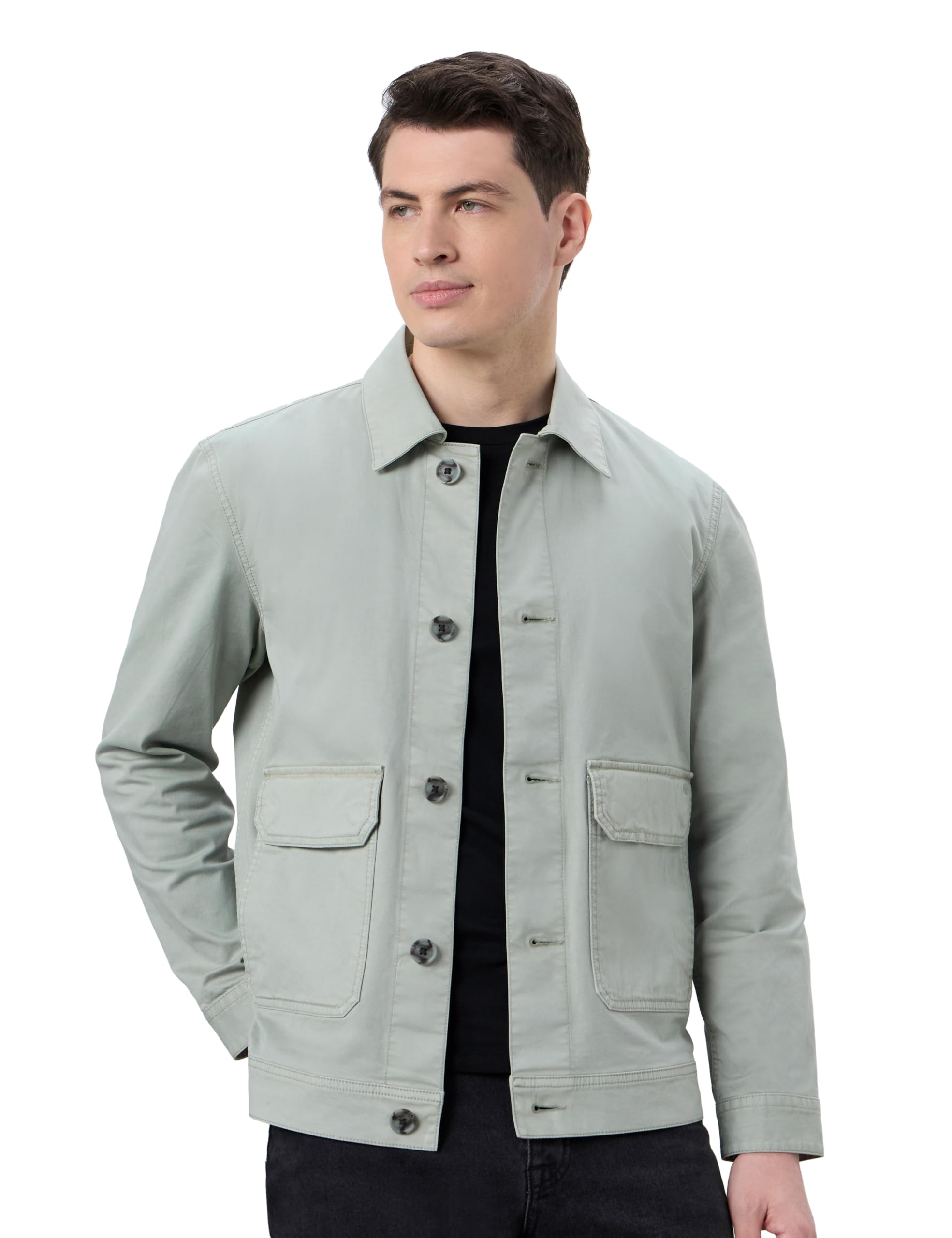 symbol premium Men's Twill Mid Weight Washed Jacket/Shacket |Non-Quilted |Regular Fit |Non-Lined | Available in Plus Sizes-picture-29