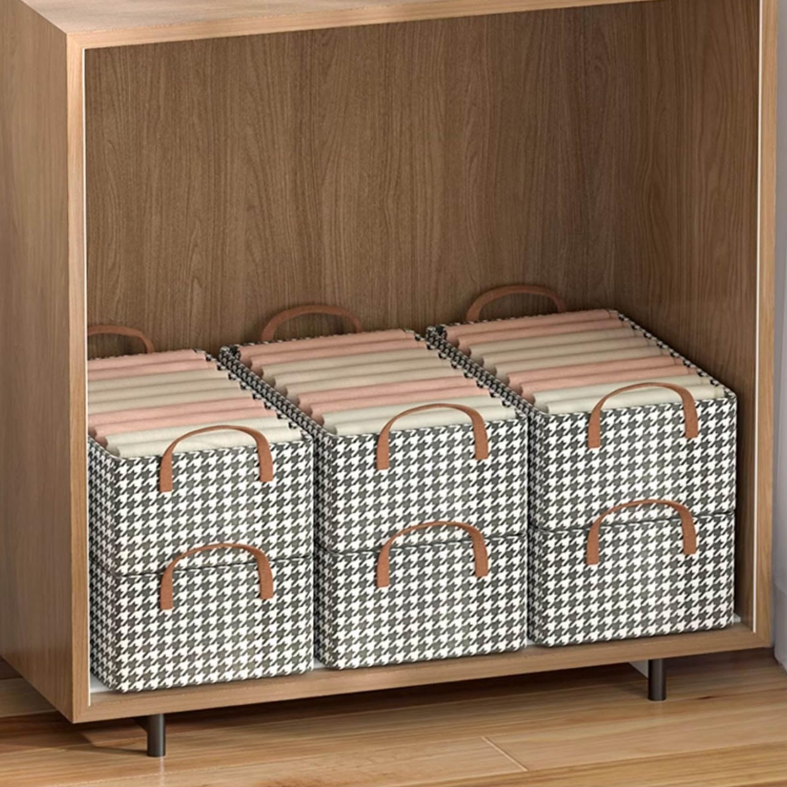 Organizador de cajones, caja de almacenamiento plegable para ropa, calcetines, corbatas, camisetas y cinturones, solución ideal para armario y cajón