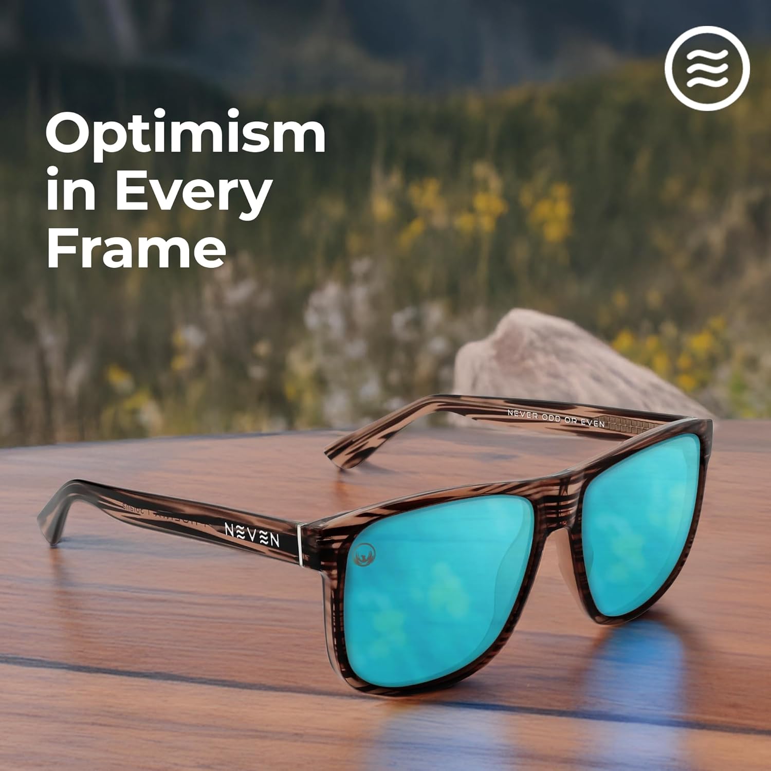 NEVEN Phoenix Men’s Polarized Sunglasses - Classic, Premium Rectangle Glasses - Bold Concert Sunglasses for Active Lifestyles - Image 4