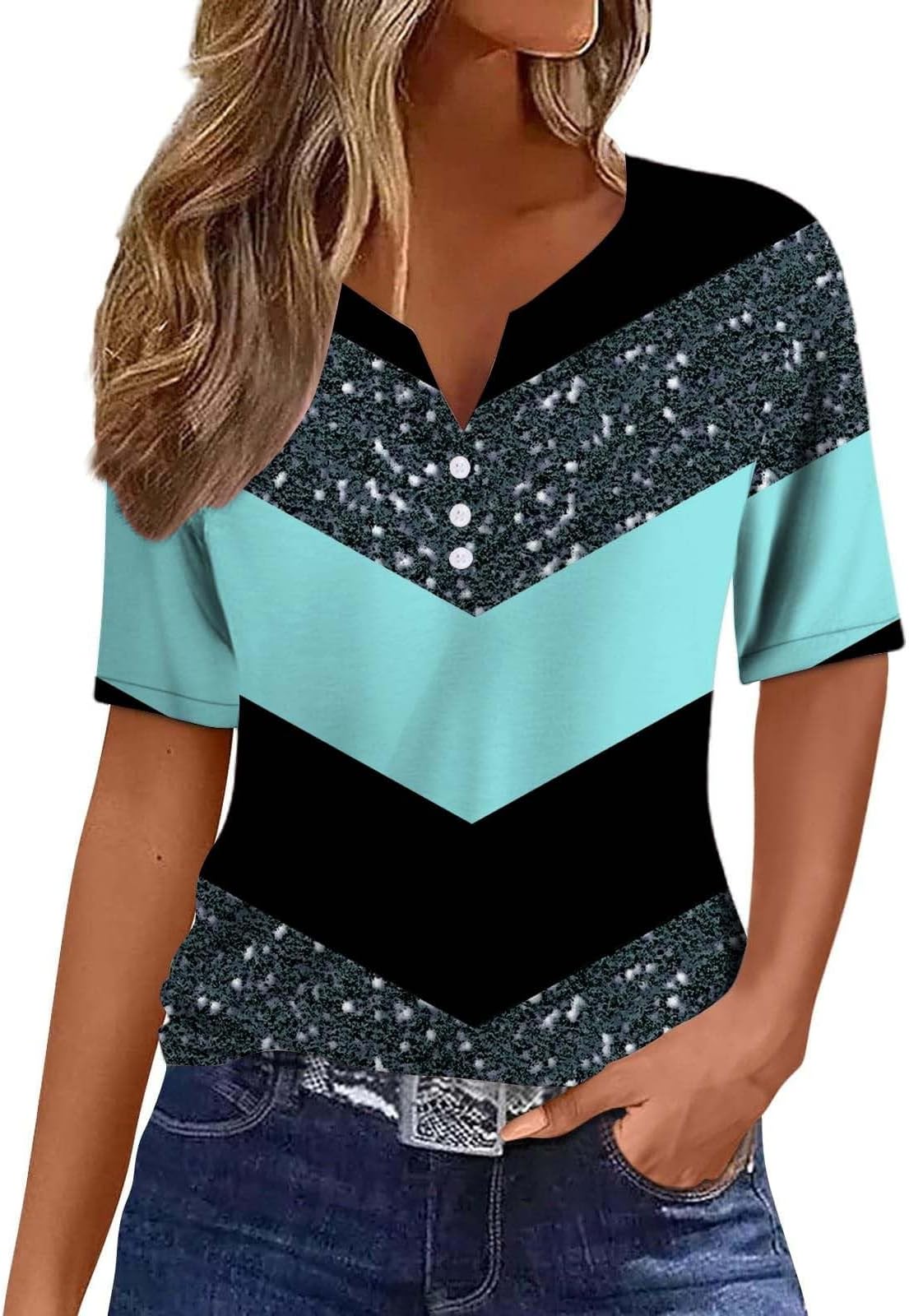 VREWAREWomens Tops for Trendy Womens Casual Sleeveless Shirts Halter Neck Tank Top and Blouses