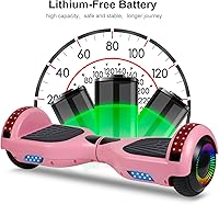 Vista 38 de FLYING-ANT Hoverboard - Hoverboard de 6.5 pulgadas con Bluetooth y luces LED intermitentes, Hover Board para niños y adolescentes