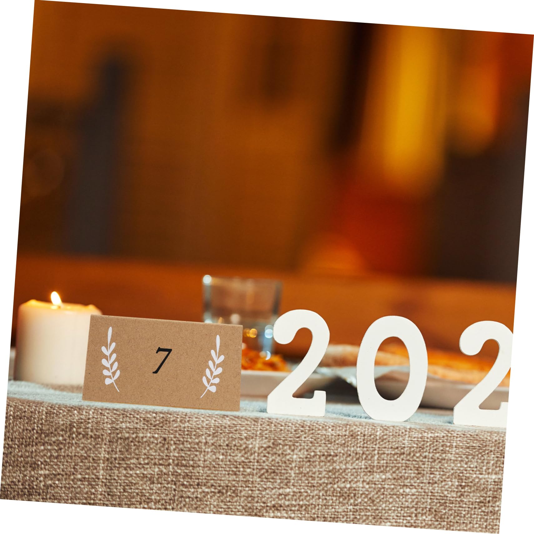 5 Sätze Platzkarten Mit Blattmuster Beschreibbare Tischkarten Aus Kraftpapier Für Hochzeiten Partys Und Feiern Faltbare Namenskarten Aufgeklappt Und Gefaltet 100 Stück * 5