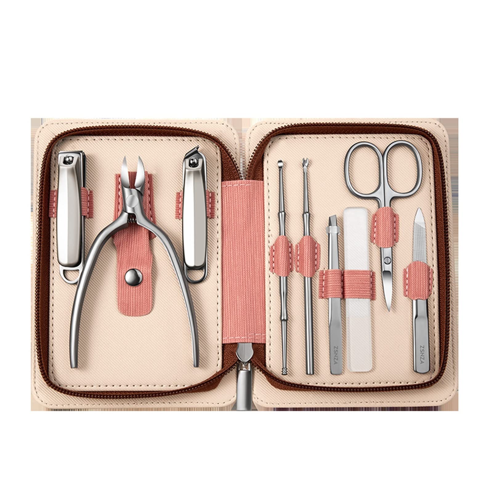 Set de manicura 9 IN1 CLUPPERS DE Nave CUTIRICA Tijeras de cutículas Archivo de uñas Pedicura Alicates de pedicura ingrediente Herramienta de corrección de uñas Kits de Cuidado Personal