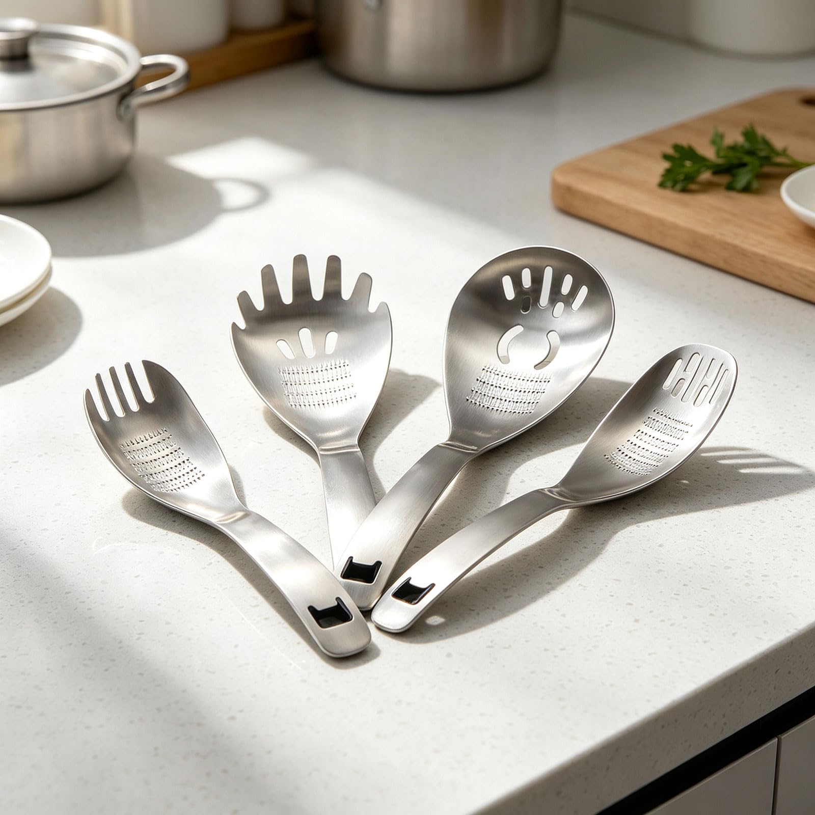 Cucchiaio da Cucina Multifunzione con Aglio Incorporato
