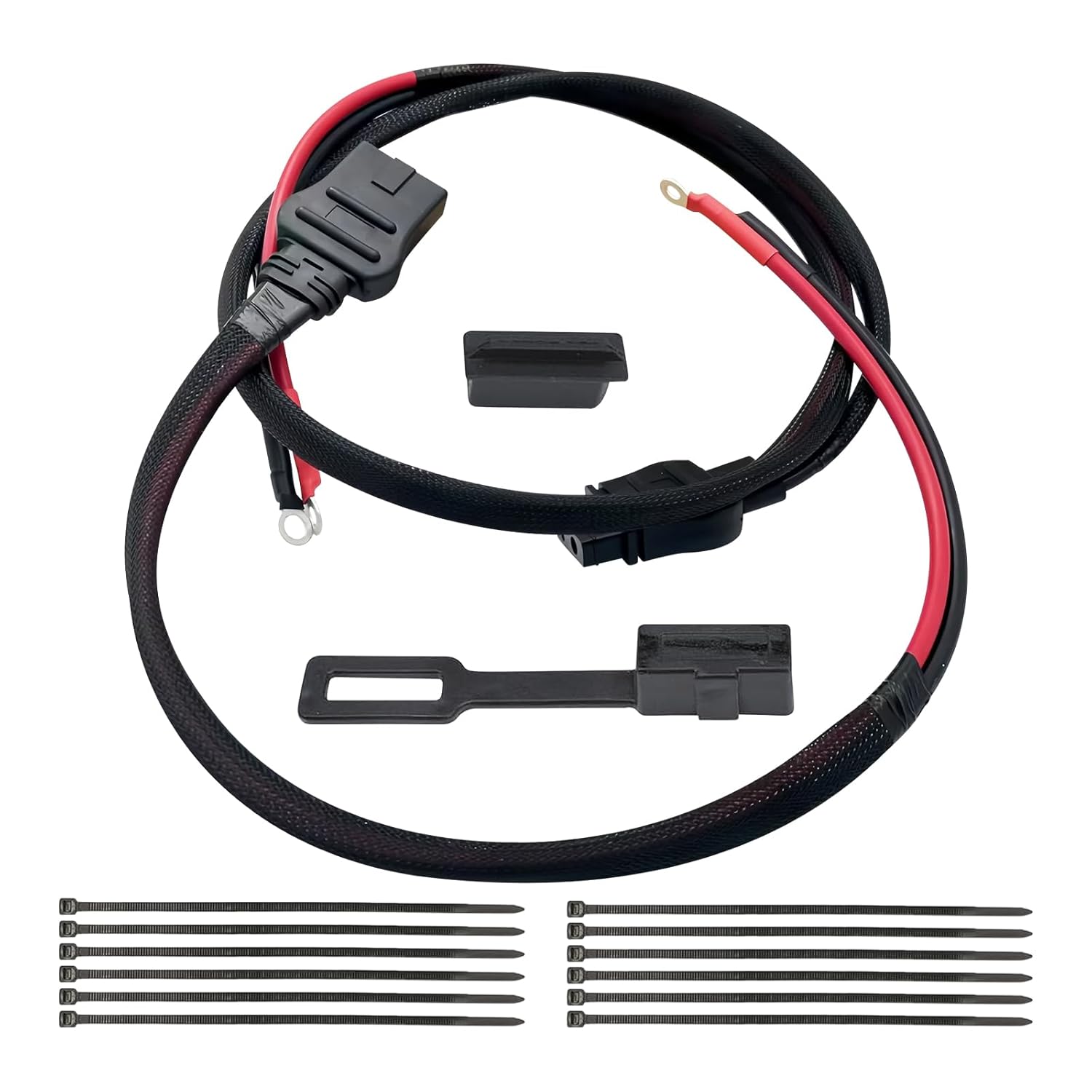 2 Pin 21294 + 61169 Snowplow Wiring Harness Kit – 32" Plow-End & 64" Truck-End Cable Set for Western/Fisher Relay Systems – Fits Unimount, Ultramount, Minute Mount