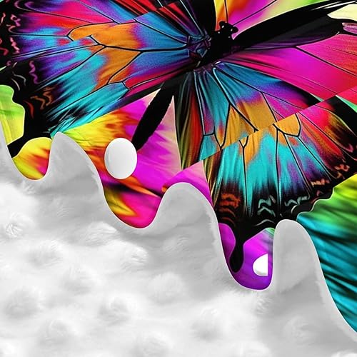 Miniatura 6 de Baby Car Seat Canopy Cover for Mom, Soft Breathable Nursing Breastfeeding Covers Multi Use Stroller Sun Shade Newborn Shower GiftColorful Butterfly