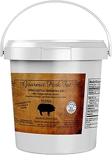 Cornhusker Kitchen Mangalitsa's Pork Fat Open Kettle Rendered Fat Lard No Preservatives Creamy White Fat Cooking Baking Pa...