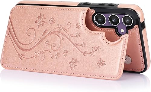 Vista 30 de Asuwish Funda de teléfono para Samsung Galaxy S23 FE 5G con protector de pantalla de vidrio templado y tarjetero con soporte para tarjetero, soporte