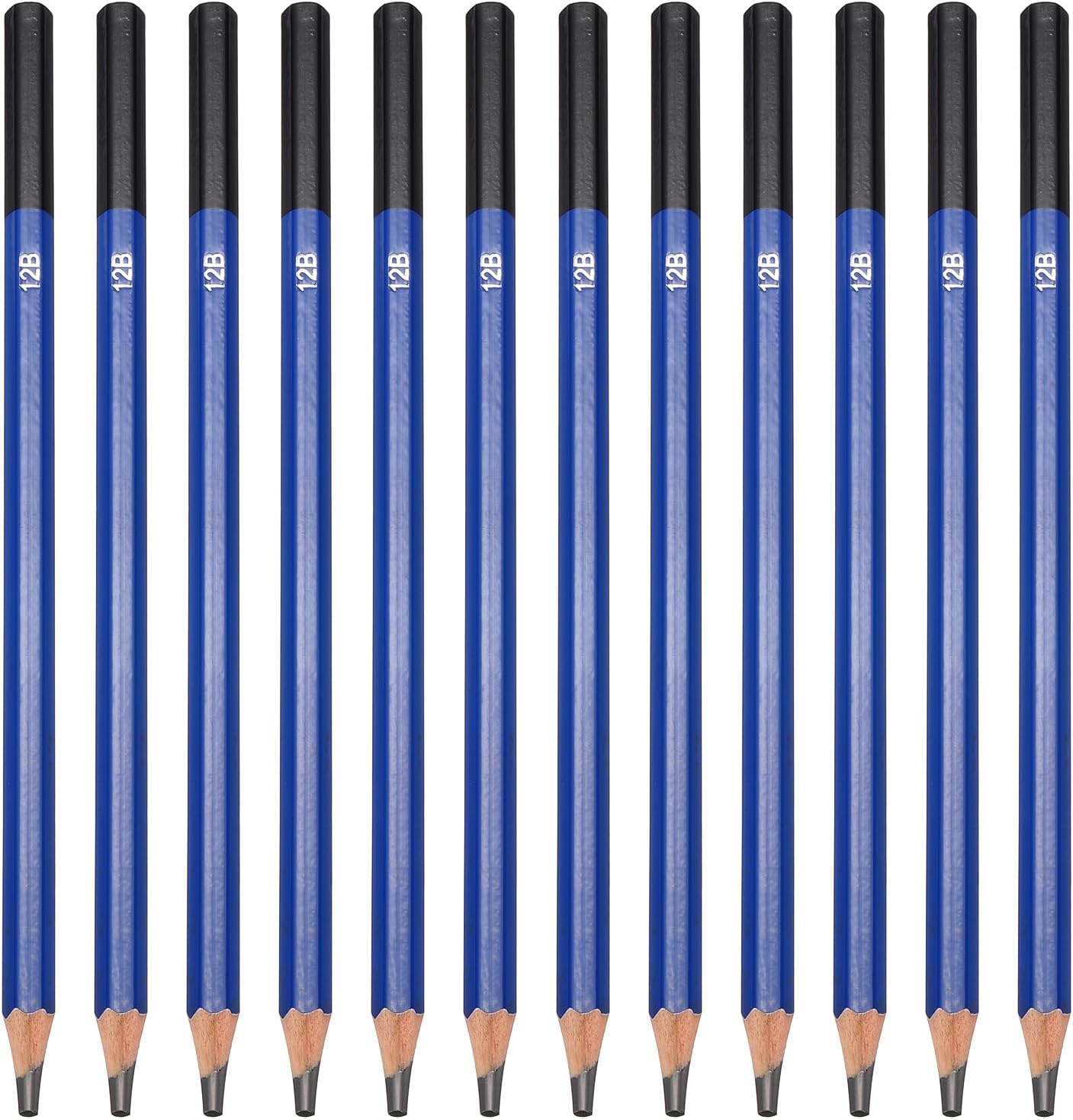 PATIKIL 6B Drawing Pencils for Sketching, 24PCS Sketch Pencils for Drawing Art Pencils Graphite Wood Pre-sharpened for Drawing Sketching Artists, 6B Pencils