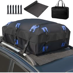 Baul Techo Furgoneta SUNORCHID Baúl de techo para coche, 566 litros, PVC, caja de equipaje plegable, resistente al agua, con alfombrilla antideslizante, adecuado para coches, furgonetas o SUV con o sin portaequipajes