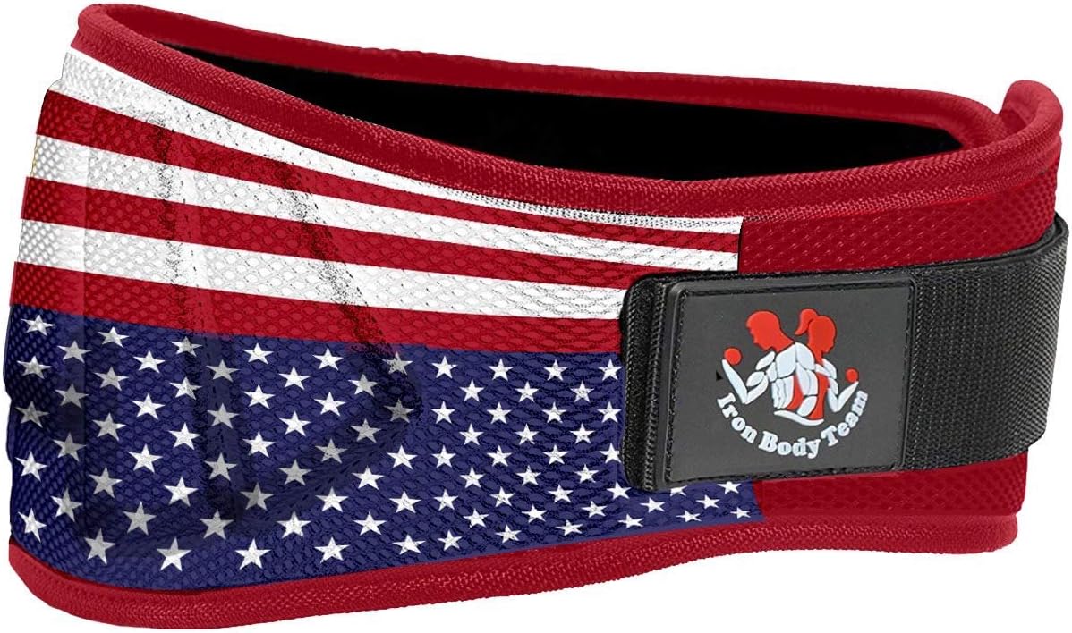 Iron Body Team Weight Lifting Belts for Men and Women - 6 Inch Weight Lifting Core & Lower Back Support Workout Waist Belt for Weightlifting, Fitness, Powerlifitng