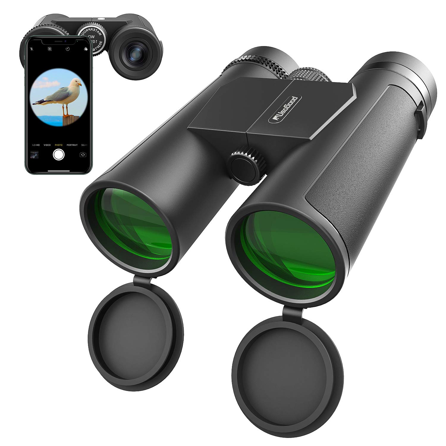 10X42 Binoculars for Bird Watching, Usogood Binoculars for Adult Hunting,  Traveling, Hiking and Sports Events, Bright and Large View Binoculars, Weak