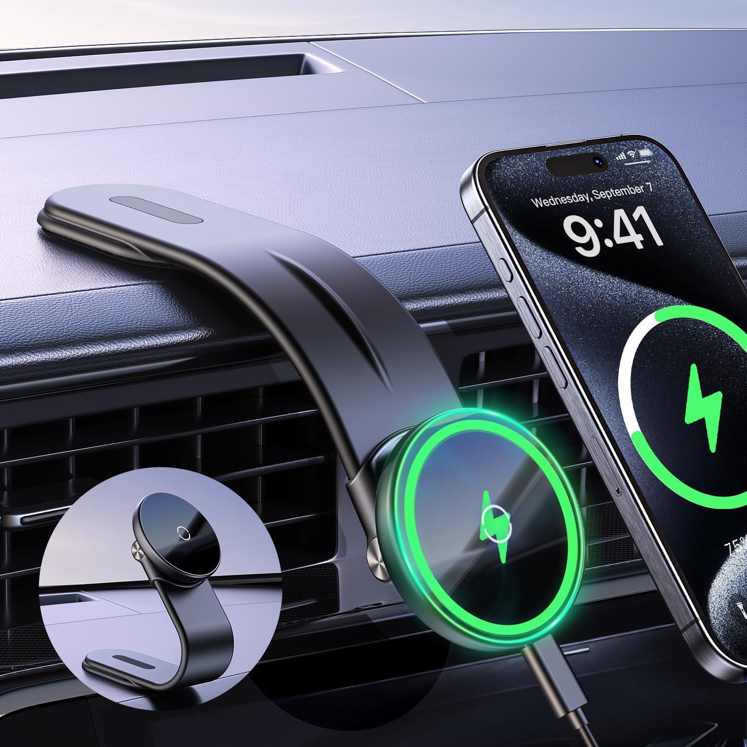 Car Charger Pitaka Wall Mount Magnetic Car Mount Pitaka Magez - Main Image