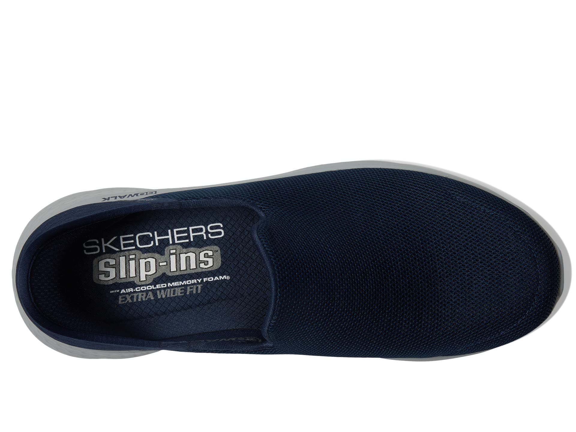 Skechers Men's Go Flex Hands Free Slip-ins Athletic Slip-on Casual Walking Shoes Sneaker, Navy, 10.5 X-Wide