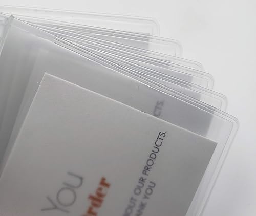 Miniatura 5 de Paquete de 2 carteras insertos de vinilo de plástico transparente para fotos y tarjetero triple 6 páginas, Trifold 6 Página, Trifold 6 Página