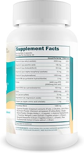 Miniatura 2 de Vitamina amarilla para los nervios - Nuestro mejor suplemento calmante de apoyo nervioso - Complejo de vitamina B para la reparación nerviosa -