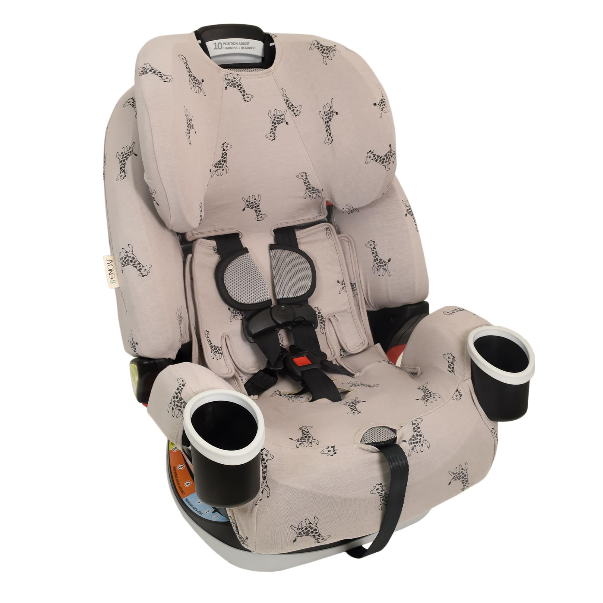 JYOKO Kids Cover - Liner Compatible with Graco 4Ever (Black Star) - Image 2